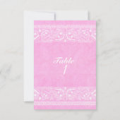 Western tabelnummer roze bijtende paisley kaart (Achterkant)