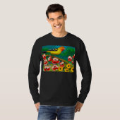 Western Tanager in Garden Flowers Sweatshirt (Voorkant volledig)