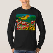 Western Tanager in Garden Flowers Sweatshirt (Voorkant)