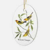 Western Tanager - John James Audubon Keramisch Ornament (Links)