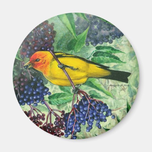 Western Tanager Magnet (Voorkant)