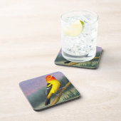 Western Tanager Wild Bird Cork Onderzetter (Rechterzijde)