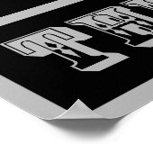 Western teken de waterkant poster (Hoek)