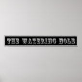 Western teken de waterkant poster (Voorkant)