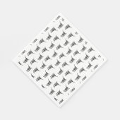 Western Texas Longhorn Bull CUSTOM BG COLOR Servet (Hoek)