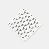 Western Texas Longhorn Bull CUSTOM BG COLOR Servet (Hoek)