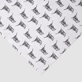 Western Texas Longhorn Bull CUSTOM COLOR Tissuepapier (Detail)