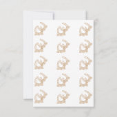 Western thema Baby shower bedankkaart (Achterkant)