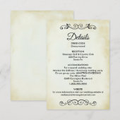 Western thema bruiloft details behuizing Kaart (Voorkant / Achterkant)