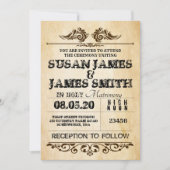 Western thema bruiloft uitnodigingen (Voorkant)