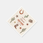 Western thema eerste Rodeo Verjaardag Servet (Hoek)