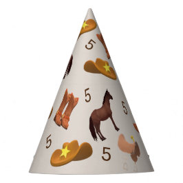 Western thema Feesthoedjes