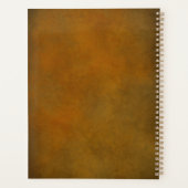 Western Thema Hoefijzer Bruin & Goud Monogram Planner (Achterkant)