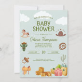 Western thema jongens Baby shower Kaart (Voorkant)