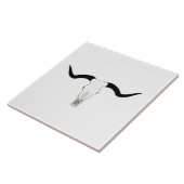 Western thema Longhorn Rundvee Tegeltje (Zijkant)