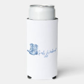 Western thema Meisjes weekend Seltzer Blikjeskoeler (Seltzer Voorkant)