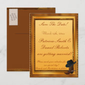 Western thema met opstarten en Pet Aankondigingskaart (Voorkant / Achterkant)