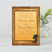 Western thema met opstarten en Pet Kaart (Staand voorkant)