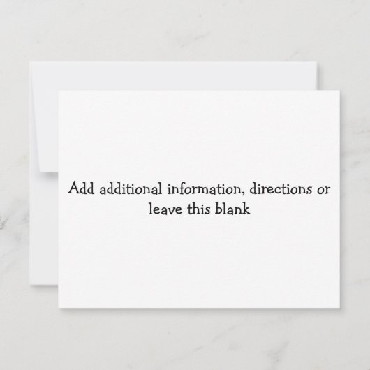 Western thema Multifunctionele verjaardagsuitnodig Kaart (Achterkant)