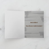 Western thema pet, paard, melkwiet Verjaardagscène Kaart (Binnen)