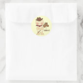 Western Thema Schattige Baby Cowboy Fun Stickers (Tas)