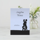 Western thema Uitnodiging (Staand voorkant)