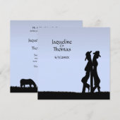 Western thema Uitnodiging (Voorkant / Achterkant)