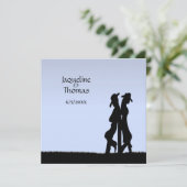 Western thema Uitnodiging (Staand voorkant)