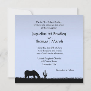 Western thema Uitnodiging