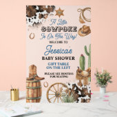 Western Theme Boy Baby Shower Acryl Bord (Huwelijk)