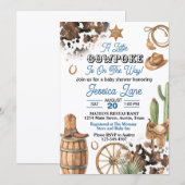 Western Theme Boy Baby Shower Kaart (Voorkant / Achterkant)