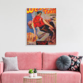 Western tijdschrift Hoesje 3 Canvas Afdruk (Insitu (Woonkamer))