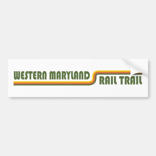 Western treinspoor Maryland Bumpersticker (Voorkant)