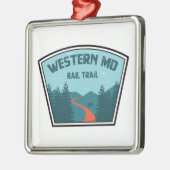 Western treinspoor Maryland Metalen Ornament (Links)