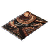 Western Trio: Pet, laarzen, Revolver Notitieboek (Linkerzijde)