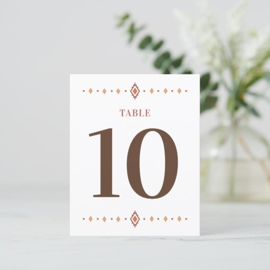 Western Trouwtafel nummer (Staand voorkant)