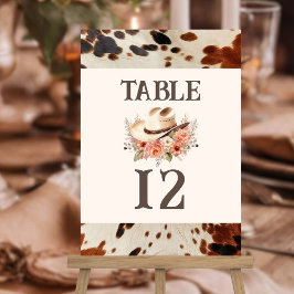 Western Trouwtafel nummer Kaart