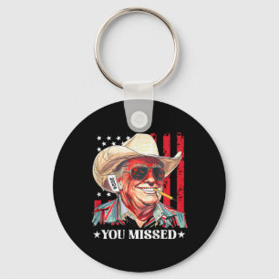 Western Trump Cowboy Je Mist Trump 2025 Vs Vlag Sleutelhanger