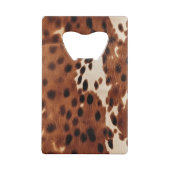 Western turkoois creditkaart flessenopener (Achterkant)