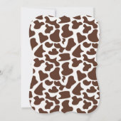 Western Twin Cowboys Baby shower Kaart (Achterkant)