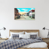 Western Uitzicht uit 5th en Main Street Corner Canvas Afdruk (Insitu (Slaapkamer))