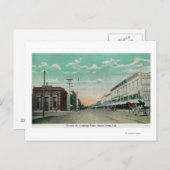 Western Uitzicht uit de Vierde StreetSanta Rosa, C Briefkaart (Voorkant / Achterkant)