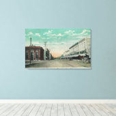 Western Uitzicht uit de Vierde StreetSanta Rosa, C Canvas Afdruk (Insitu (Houten vloer))