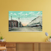 Western Uitzicht uit de Vierde StreetSanta Rosa, C Canvas Afdruk (Insitu (Woonkamer))