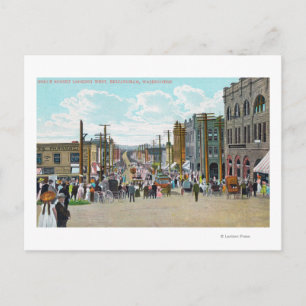 Western Uitzicht uit Holly Street Briefkaart