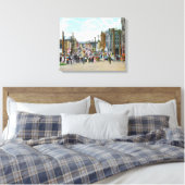 Western Uitzicht uit Holly Street Canvas Afdruk (Insitu (Slaapkamer))