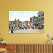 Western Uitzicht uit Holly Street Canvas Afdruk (Insitu (Woonkamer))