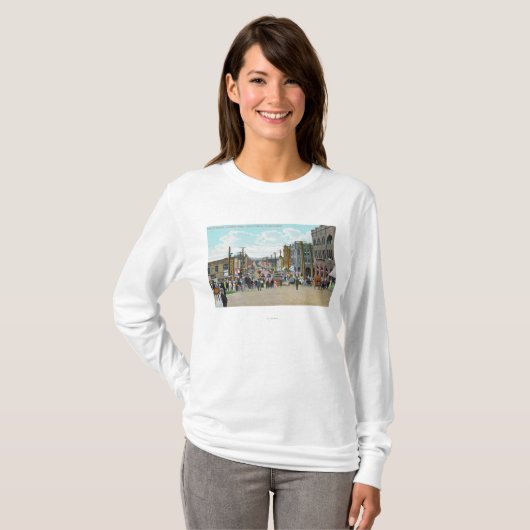 Western Uitzicht uit Holly Street T-shirt (Voorkant volledig)
