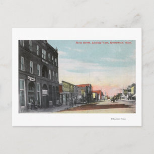 Western Uitzicht uit Main StreetKennewick, WA Briefkaart