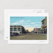 Western Uitzicht uit Main StreetVisalia, CA2 Briefkaart (Voorkant / Achterkant)